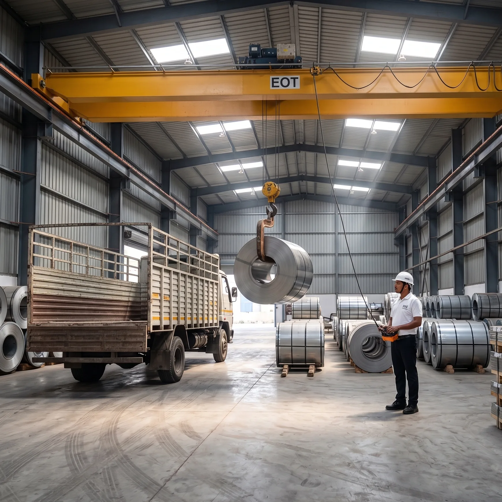 Raykam Alloys LLP Coils And Sheets Dispatch And Crane Loading